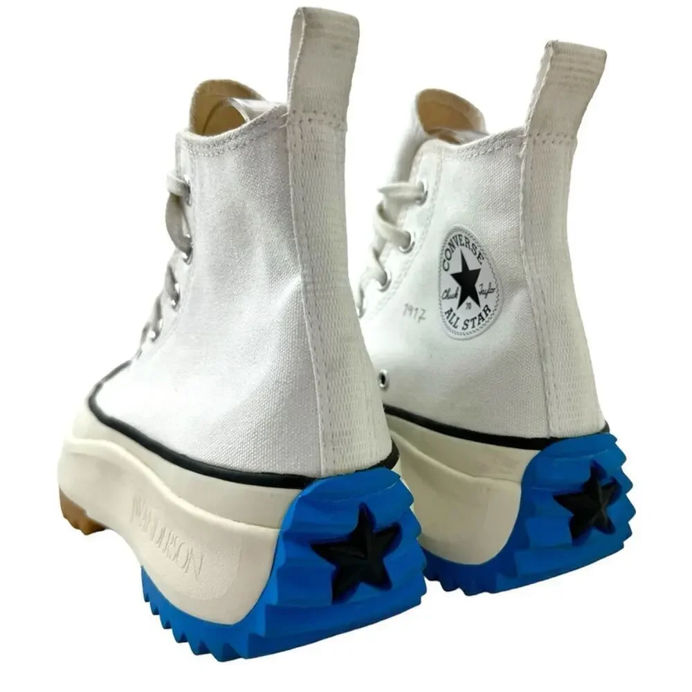 Converse X JW Anderson Run Star Hike Chunky Platform Sneakers White Blue SZ 7.5
